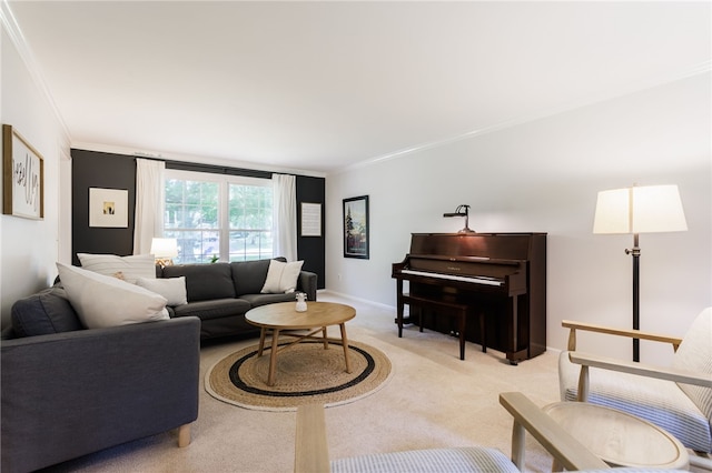 7 Chipping Rdg, Perinton, NY 14450 - living area with ornamental molding and light carpet
