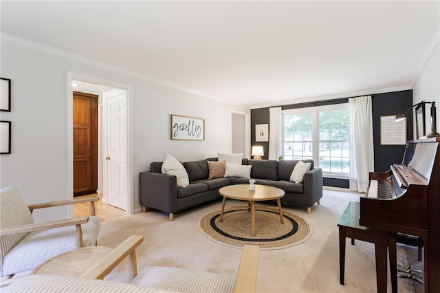 7 Chipping Rdg, Perinton, NY 14450 - living room with crown molding and light colored carpet