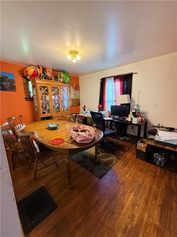 256 Durnan St, Rochester, NY 14621 - dining room featuring wood finished floors and an office area
