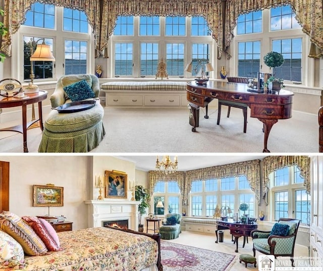 10 Elm Ln, Chautauqua, NY 14722 - interior space featuring plenty of natural light and a chandelier