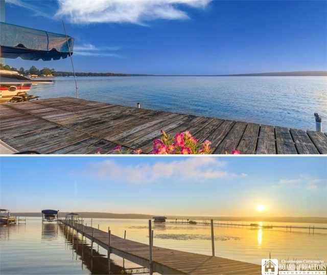 10 Elm Ln, Chautauqua, NY 14722 - dock featuring a water view