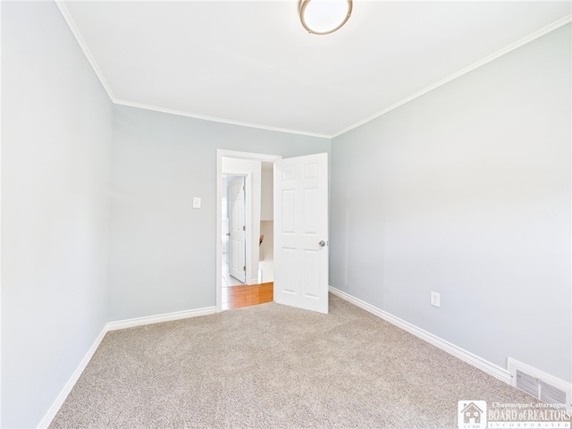 1683 Haskell Rd, Portville, NY 14760 - empty room with light carpet and crown molding