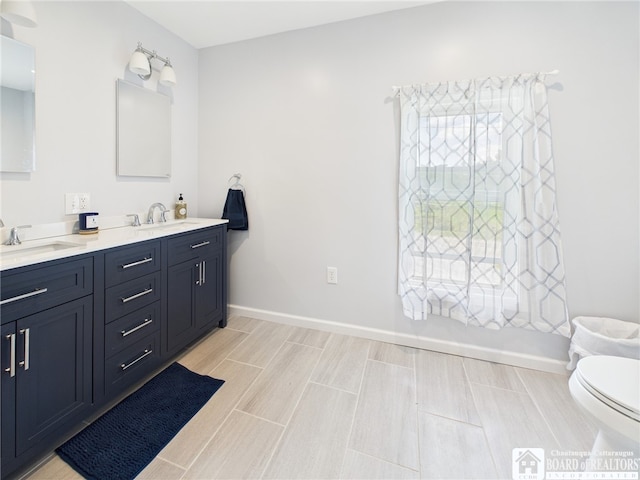 1683 Haskell Rd, Portville, NY 14760 - full bathroom featuring double vanity and wood finished floors