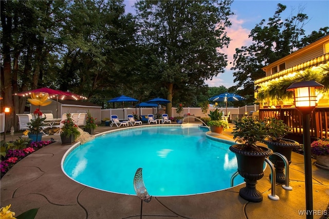 7 Shalamar Ct, Amherst, NY 14068 - view of pool featuring a fenced backyard and a patio area