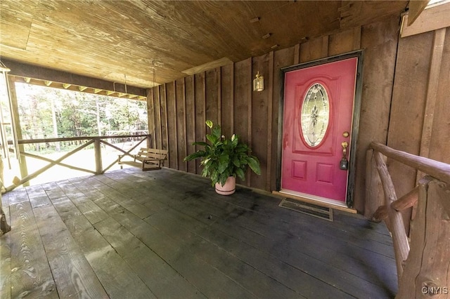 7940 Soft Maple Rd, New Bremen, NY 13327 - property entrance with board and batten siding and covered porch