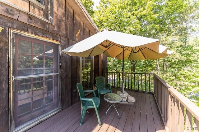 7940 Soft Maple Rd, New Bremen, NY 13327 - view of wooden terrace