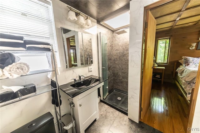 7940 Soft Maple Rd, New Bremen, NY 13327 - full bathroom featuring a shower stall and vanity