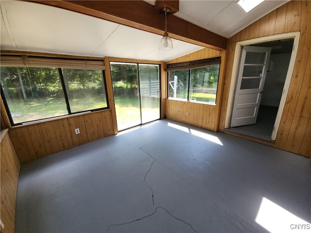 201 Jane Dr, Camillus, NY 13219 - unfurnished sunroom featuring vaulted ceiling