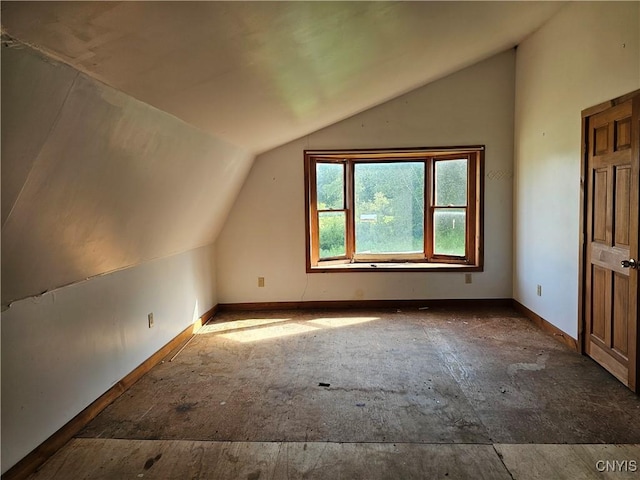 7131 State Route 8, Deerfield, NY 13502 - additional living space featuring lofted ceiling and baseboards
