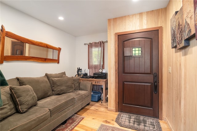 734 Post Rd, Franklin, NY 13775 - entryway with light wood-type flooring and recessed lighting