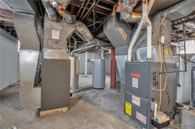 245 Tacoma Ave, Buffalo, NY 14216 - utilities with water heater, heating unit, and gas water heater