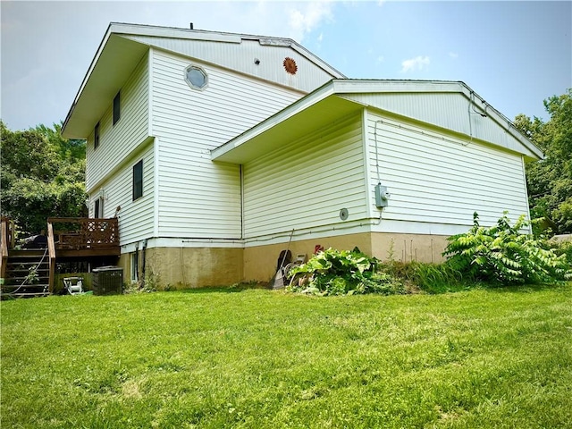 2 University Dr, Kirkland, NY 13323 - view of side of property with a wooden deck and a yard
