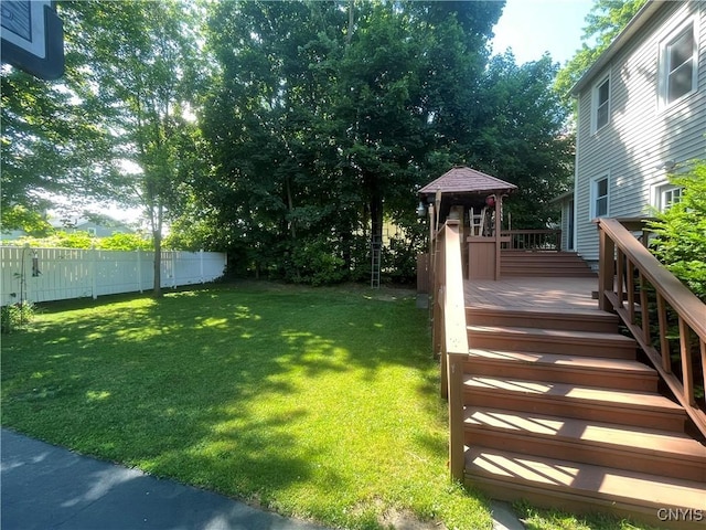 106 Mackay Ave, Camillus, NY 13219 - view of yard with a deck and stairs