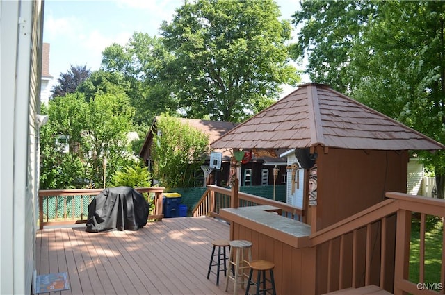 106 Mackay Ave, Camillus, NY 13219 - deck featuring a grill