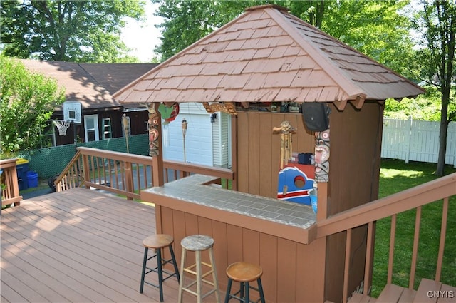 106 Mackay Ave, Camillus, NY 13219 - deck with a gazebo