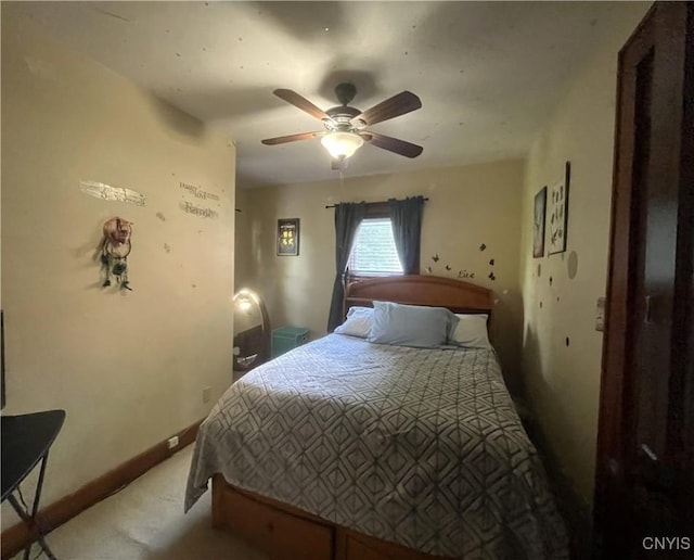 106 Mackay Ave, Camillus, NY 13219 - carpeted bedroom with a ceiling fan and baseboards