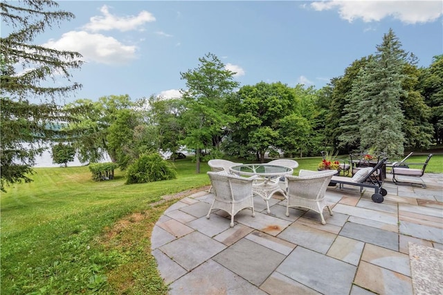 82 Rt 54 E Lake Rd, Milo, NY 14527 - view of patio with outdoor dining area