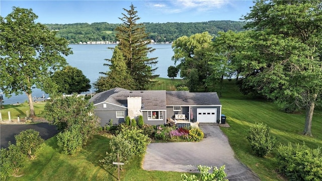 82 Rt 54 E Lake Rd, Milo, NY 14527 - aerial view of property and surrounding area with a nearby body of water and a forest