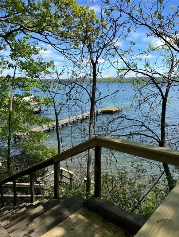 1677 Long Point Beach Rd, Torrey, NY 14527 - deck featuring a water view