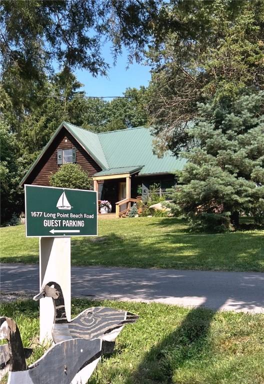 1677 Long Point Beach Rd, Torrey, NY 14527 - exterior view of a metal roof