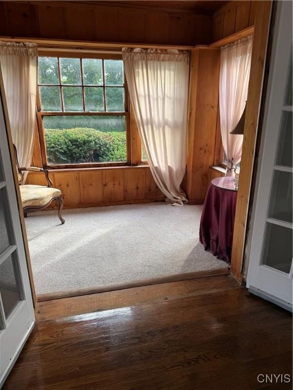 11 Brookline Dr, Utica, NY 13501 - unfurnished room featuring wooden walls and wood finished floors