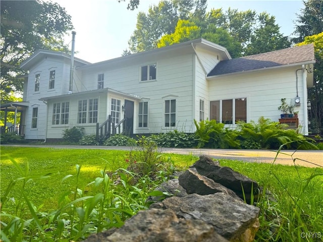 1765 W Rd, Oneida, NY 13421 - rear view of property with a lawn