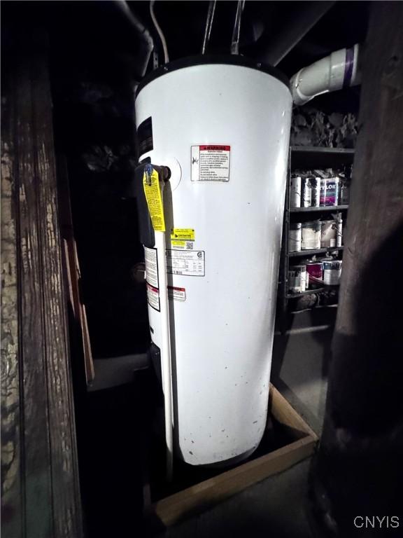 1765 W Rd, Oneida, NY 13421 - utility room with water heater