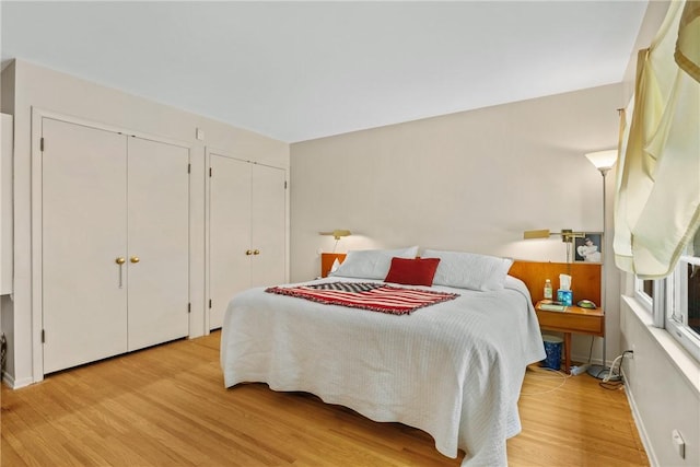 1077 Sharon Ct, Webster, NY 14580 - bedroom with two closets and light wood-style flooring