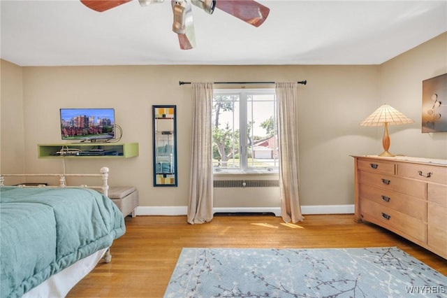 711 Colvin Blvd, Tonawanda, NY 14217 - bedroom with light wood-style floors and ceiling fan