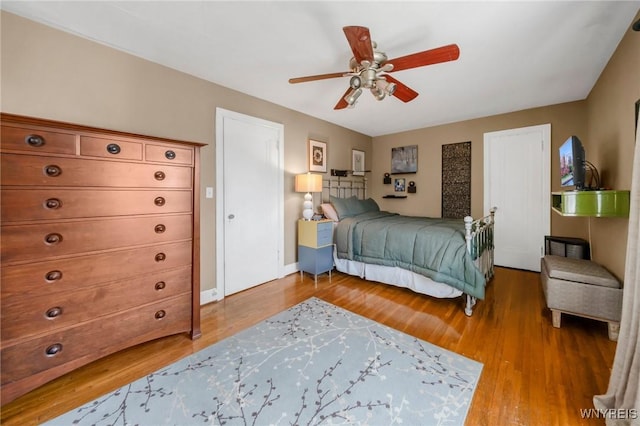711 Colvin Blvd, Tonawanda, NY 14217 - bedroom featuring light wood-type flooring and a ceiling fan
