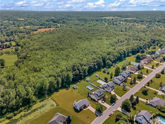 4584 Ridgeview Dr S, Pendleton, NY 14120 - aerial perspective of suburban area with a forest