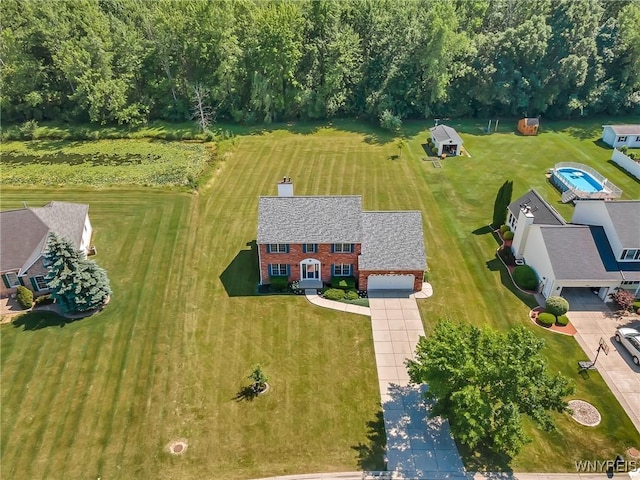 4584 Ridgeview Dr S, Pendleton, NY 14120 - aerial view of property and surrounding area
