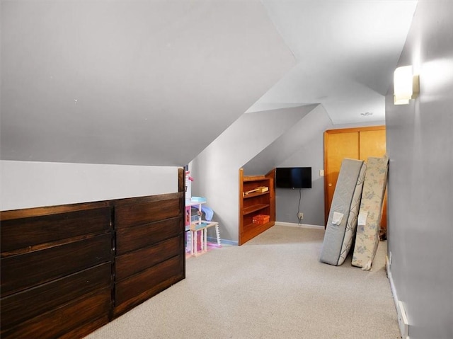 746 Dewitt Rd, Webster, NY 14580 - bedroom featuring light colored carpet and lofted ceiling