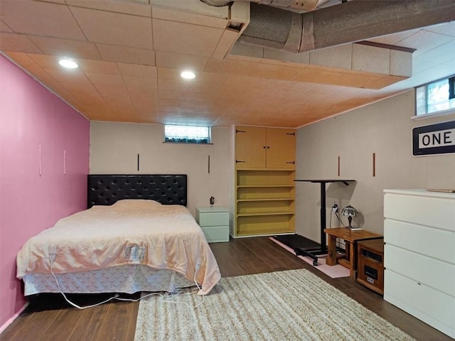 746 Dewitt Rd, Webster, NY 14580 - bedroom with dark wood finished floors and recessed lighting