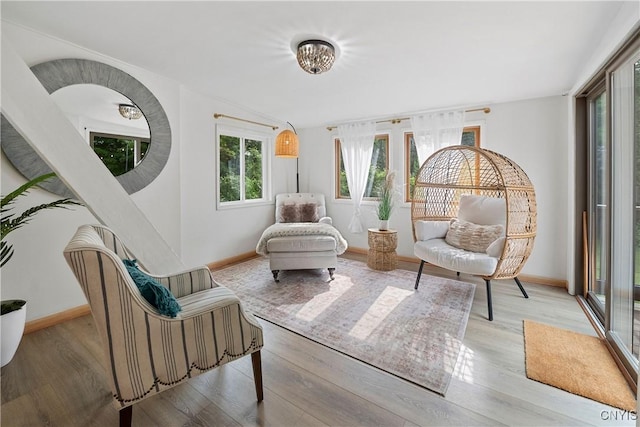 6139 Commane Rd, Lafayette, NY 13084 - living area with wood finished floors