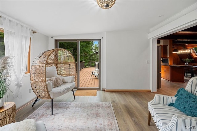 6139 Commane Rd, Lafayette, NY 13084 - living area with wood finished floors