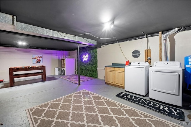 6139 Commane Rd, Lafayette, NY 13084 - finished basement featuring washing machine and clothes dryer