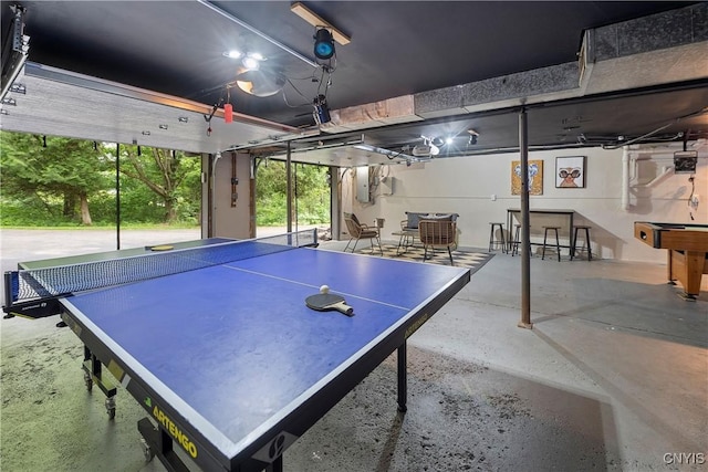 6139 Commane Rd, Lafayette, NY 13084 - recreation room featuring concrete floors