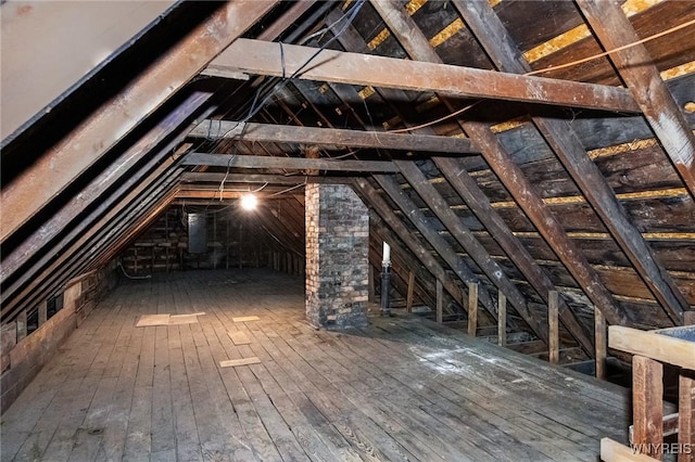 76 Chester St, Buffalo, NY 14208 - view of unfinished attic