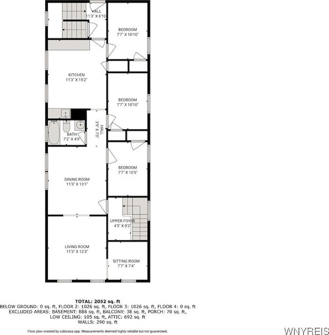 76 Chester St, Buffalo, NY 14208 - view of property floor plan