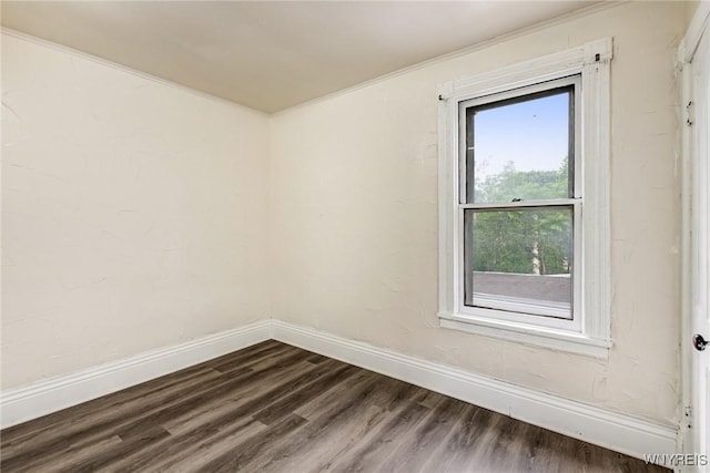 76 Chester St, Buffalo, NY 14208 - unfurnished room with dark wood-style floors and ornamental molding