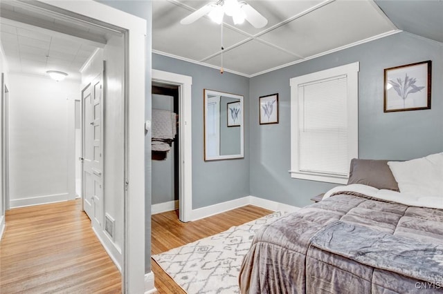 301 Arlington Ave Unit 3, Syracuse, NY 13207 - bedroom with light wood-style flooring and a ceiling fan
