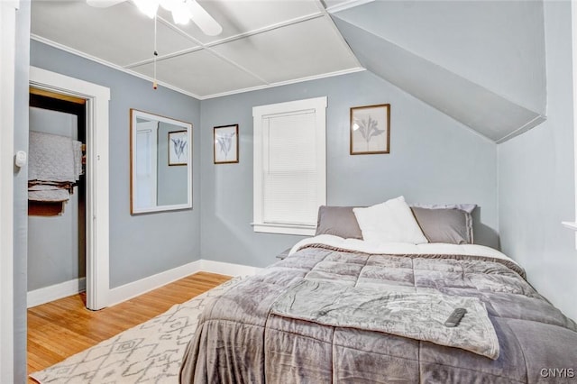 301 Arlington Ave Unit 3, Syracuse, NY 13207 - bedroom with wood finished floors and ceiling fan
