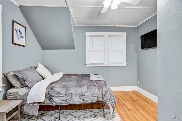 301 Arlington Ave Unit 3, Syracuse, NY 13207 - bedroom featuring wood finished floors, crown molding, and ceiling fan