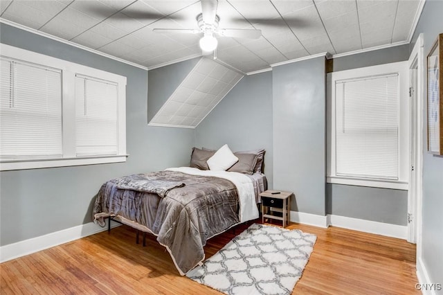 301 Arlington Ave Unit 3, Syracuse, NY 13207 - bedroom featuring ornamental molding, wood finished floors, and a ceiling fan