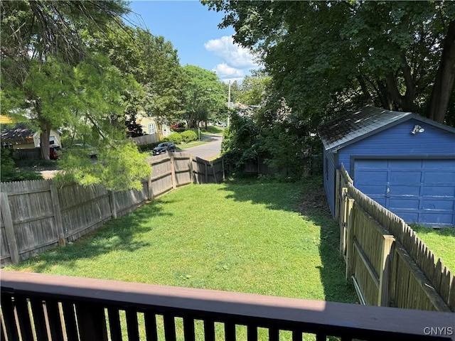 301 Arlington Ave Unit 3, Syracuse, NY 13207 - fenced backyard with an outdoor structure
