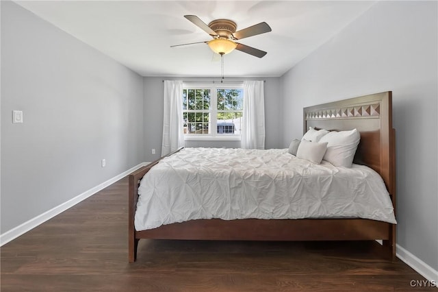 208 Single Dr, Clay, NY 13212 - bedroom with wood finished floors and ceiling fan