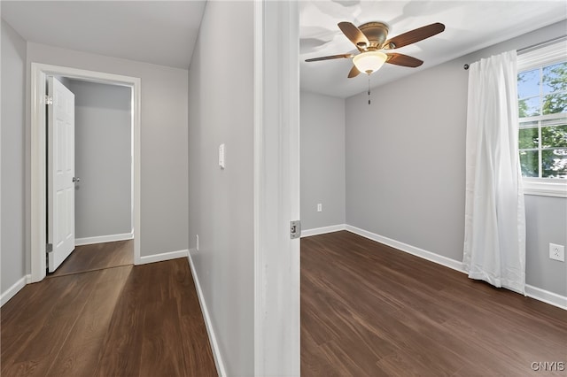 208 Single Dr, Clay, NY 13212 - corridor featuring dark wood-style flooring and baseboards