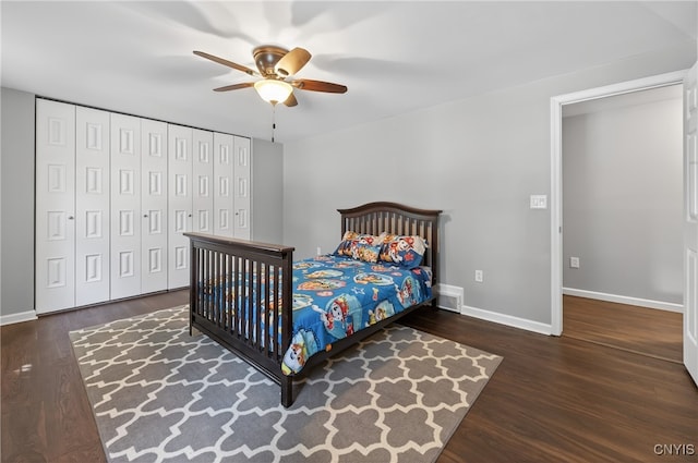 208 Single Dr, Clay, NY 13212 - bedroom featuring wood finished floors and ceiling fan