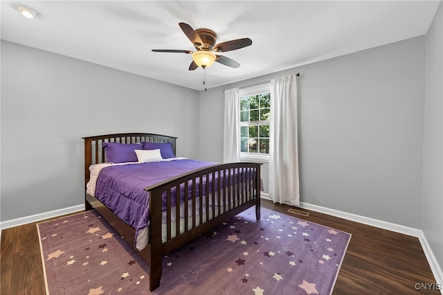 208 Single Dr, Clay, NY 13212 - bedroom featuring wood finished floors and ceiling fan